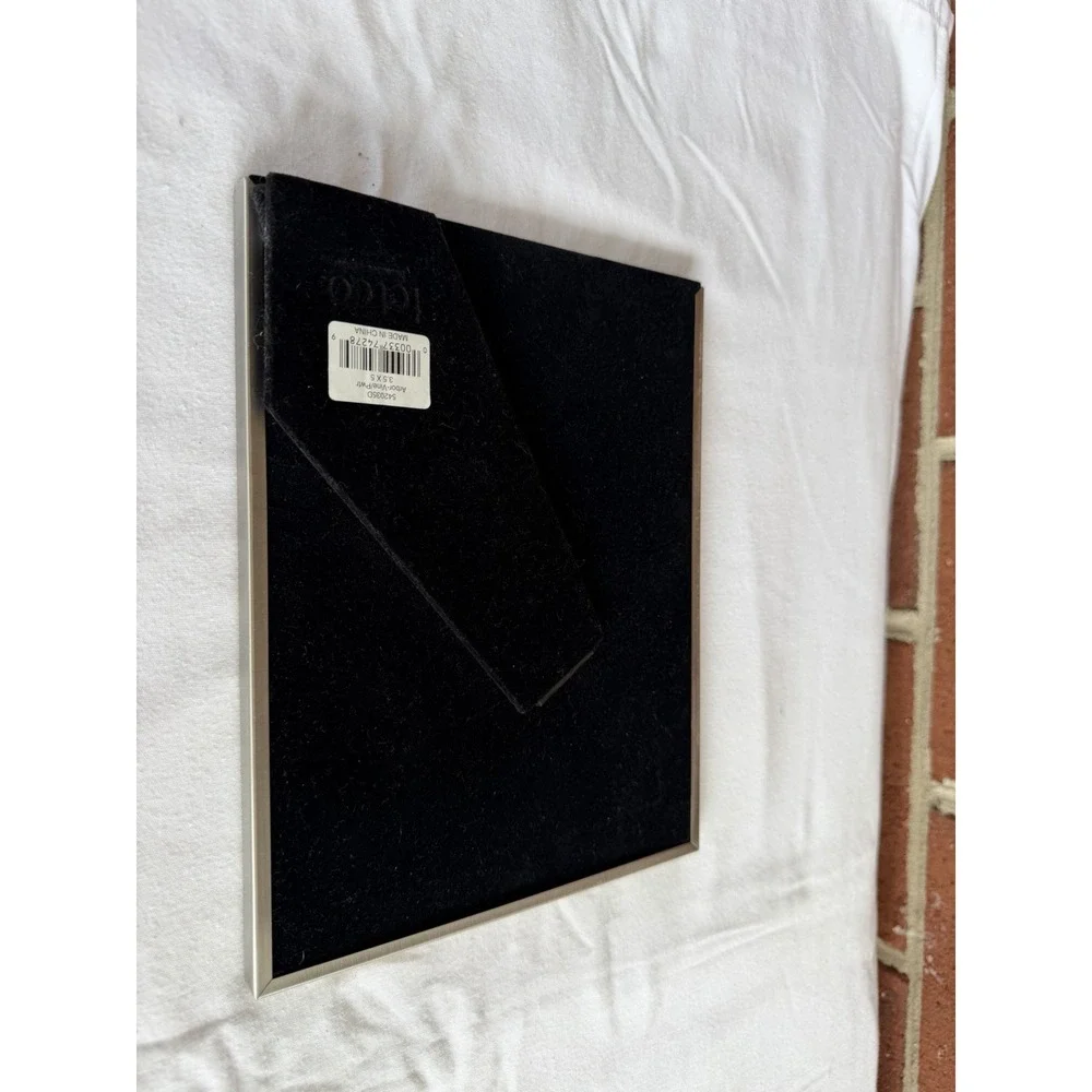 Fetco Silver Ornate Metal Photo Frame 8x10 Dual 3.5x5 for 2 Photos